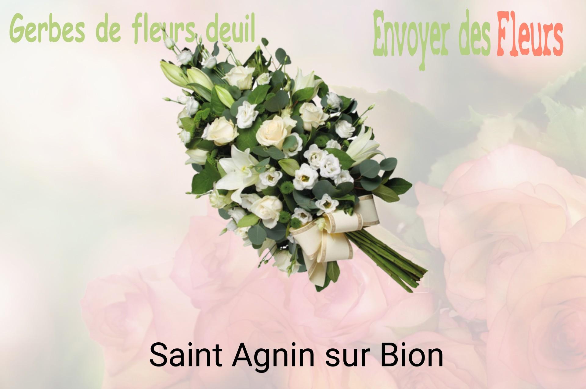 Gerbe de fleurs de deuil livrée à Saint-Agnin-sur-Bion